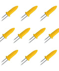 Stainless Steel Corn On The Cob Holders Set Of Ten For Grilling Easy To Grip Skewers For Barbecue Two Point Three Six Inch Forks image