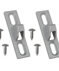 Sliding Door Keepers For Glass Doors 2 Pack Zinc Alloy Lock Keepers With Mounting Screws Rust Resistant Durable Fits Sliding Patio Doors