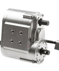 Rugged RC Transmission Gearbox For D90 And Axial SCX10 One Tenth Crawler Metal 2 Speed Transfer Case Upgrade Part, silver metal housing
