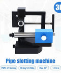 Adjustable Heavy Duty Pipe Notcher And Tube Cutter 0 To 50 Degrees Punch Tool For 19 To 76 Mm Metals Wood Rock Solid Frame close-up view