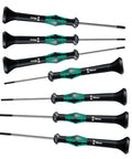 Kraftform Micro Precision Screwdriver Set 7-Piece Slotted And Phillips With PH 00-01 Bits Pro-Grade Micro Drivers