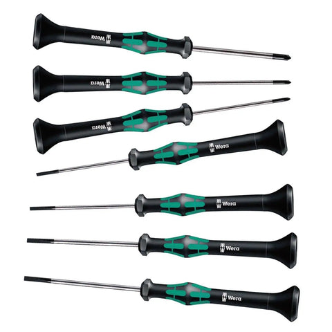 Kraftform Micro Precision Screwdriver Set 7-Piece Slotted And Phillips With PH 00-01 Bits Pro-Grade Micro Drivers
