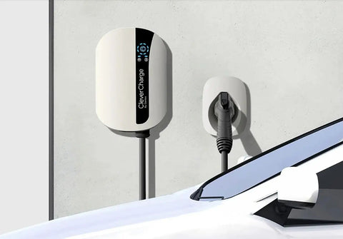 Level 2 EV Charger With AI Powered Smart Charging For Home Use 40A 240V J1772 Port WiFi Enabled EVSE NEMA 14 50 Plug on wall