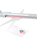 American Airlines MD-80 Model Airplane Kit 1:150 Scale With Snap-Fit Assembly And Display Stand Old-School AA Livery Airliner Toy