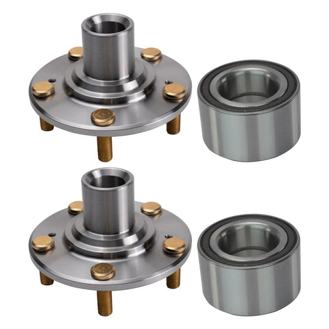 2 Piece Front Wheel Bearing And Hub Kit For 2006 2011 Honda Civic Direct Fit Replacement Durable Wheel Hubs And Bearings
