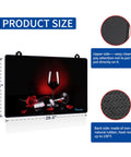 Extra Thick Stove Top Cover For Electric Stoves, Natural Rubber Glass Top Protector, Rose print, 28.5 x 20.5 inches, heat resistant.