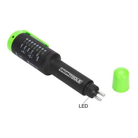 Must Have Brake Fluid Moisture Tester Digital Meter for DOT 3 DOT 4 DOT 5.1 With LED Indicator Auto Shut Off Pocket Clip