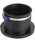 O'SKOOL 4-inch dust-collection steel port with built-in rubber cuff and blue clamp
