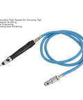 Badass Pneumatic Pencil Die Grinder For Metalwork With Slick Operation And 7000 Rpm Torque Includes Ten Durable Grinding Bits for precision grinding.