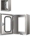 Beat The Weather Heavy Duty Wall Mount EV Charger Enclosure showcasing a rugged steel case with clear window for visibility.