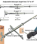 Diagram of Beefy Heavy Duty Steel Cable Railing Hardware Kit For 1/8 Inch Stainless Steel Cable Deck Railing System On Wood Posts