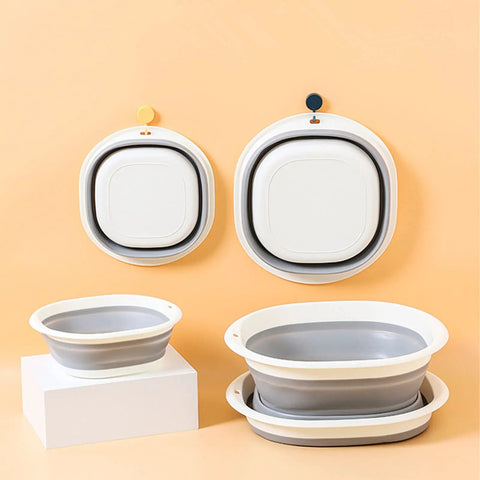Ultra Handy Foldable Washbasin Set Lightweight Collapsible Basins For Camping And RV Sinks Portable Cleanup Tubs Set Of 3