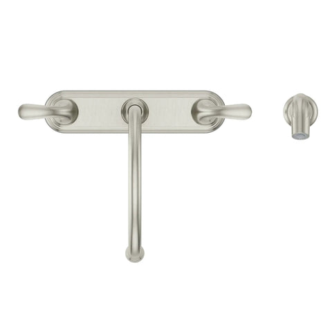 Pfirst Series 2 Handle High Arc Kitchen Sink Faucet Built To Last With Side Sprayer In Sleek Stainless Steel Finish 4 Hole Install