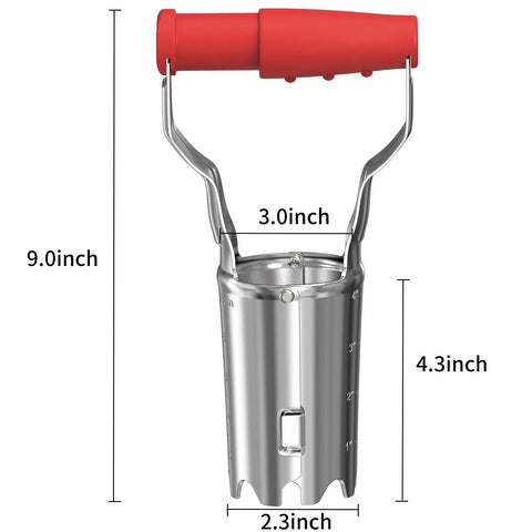 Bulb Planter With Depth Markers Automatic Soil Release Transplanter For Planting Tulips Daffodils Dahlias And More Easy No Sweat Gardening Tool That Makes Digging And Replanting A Breeze