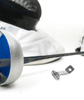 Fencing Foil Display Wall Hanger and Metal Vertical Storage Mount with fencing foil and mask
