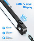 5W Motion Sensor LED Light Bar For Under Cabinet And Closet, Rechargeable 2500mAh With Battery Display showing 100%