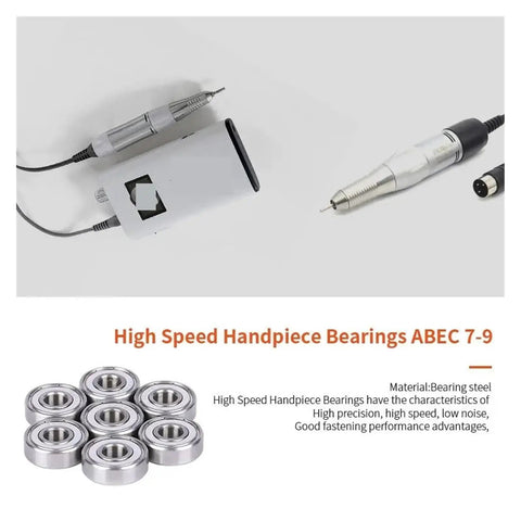 Dope Set Of 10 MR106ZZ Miniature Ball Bearings 6x10x3mm ABEC 9 for RC cars shown with drill tool and bearing diagram