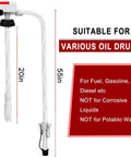 Automatic Gas Can Pump With Auto Stop Sensor, Battery Operated Portable Fuel Transfer Tool for Gas Diesel and Oil, 51 Inch Hose