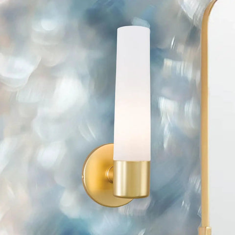 Saber Wall Sconce 1 Light 60W Max Honey Gold Finish 12.5 Inch High 4.75 Inch Wide Dimmable Bulb Not Included