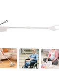 Long Reach Grabber Tool For Seniors 28 Inch Portable Reacher With Non Slip Grip And Stainless Steel Claw Ideal For Kitchen Balcony Home Care Travel The Ultimate Helper For Everyday Tasks At Home And On The Go., white 28-inch reacher with stainless steel claw and loop strap