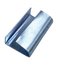 Heavy Duty Metal Open Seals For Five Eighths Inch Polypropylene Strapping, One Point Two Five Inch Length, Pack Of 500, galvanized seal