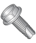 Type 23 Thread Cutting Screw With Hex Washer Head 5/16-18 Thread Size 1 Inch Length 18-8 Stainless Steel Plain Finish