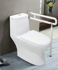 24 Inch Toilet Safety Rail Wall Mount Foldable Grab Bar Non Slip Stainless Steel With Fluorescent Grip Flip Up Design
