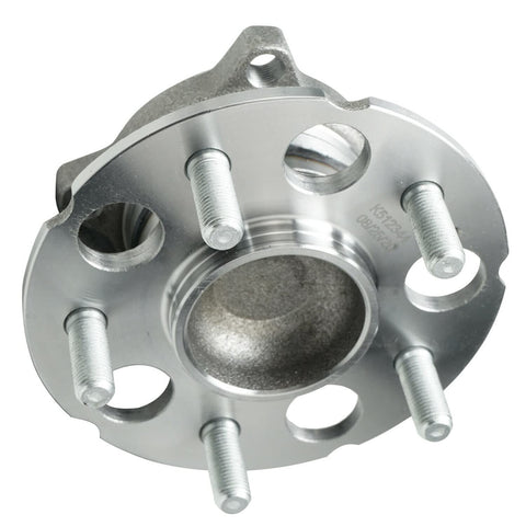 Front view of Pair Rear Wheel Bearing And Hub Assemblies For Honda CRV 2007 Through 2011 Crosstour 2010 Through 2015, 5 Lug With ABS