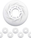 Inline Skate Wheels 8 Pack Replacement Set For Outdoor And Indoor Use, 76mm, Durable PU Wheels With Smooth Bearings