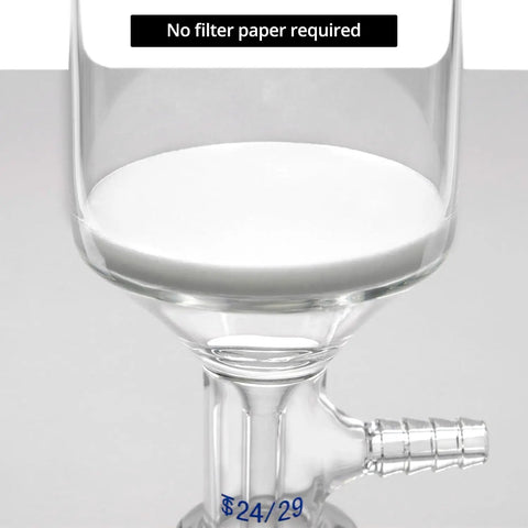 Pro Grade Buchner Funnel Filtering Gear With Borosilicate Glass 250ml Funnel And 1000ml Filter Bottle 24 To 29 Joint Lab Vacuum Filtration