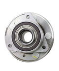 Plug-And-Play Front Wheel Hub Bearing Assembly Pair For 2010-2016 Chevy Equinox, 2010-2016 GMC Terrain, And 2014-2016 Cadillac CTS AWD, front view