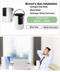 3 In 1 Hydrogen Inhalation And Water Generator With Ultra Pure Hydrogen 99.996 Percent on desk near relaxed man
