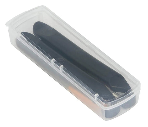 Deluxe Bike Tube Repair Kit With Tire Patches, Levers, Scuffer And Tools in compact clear plastic case for easy carrying