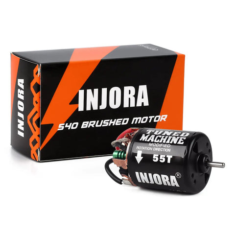 540 Brushed RC Motor 55T Waterproof for 1/10 Scale Crawlers with box packaging, fits Axial SCX10 Pro, TRX4, D90