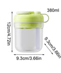2 In 1 Ice Bottle Portable Ice Maker Hydration Gear With Leakproof Seal Travel Friendly, 380ml size, green lid