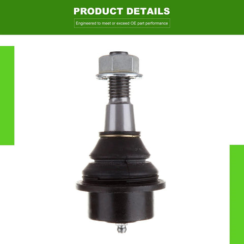 SCITOO front suspension lower ball joint with threaded stud, metal body and black rubber boot
