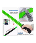 Fiberglass Insulated Rescue Hook For High Voltage Safety, Lightweight And Tough, 3M Long, Handles Up To 100kg 220lb, Ideal For Power Stations, Factories, And Auto Maintenance, Pro Grade Rescue Tool For Electric Emergencies, green insulated pole with handle