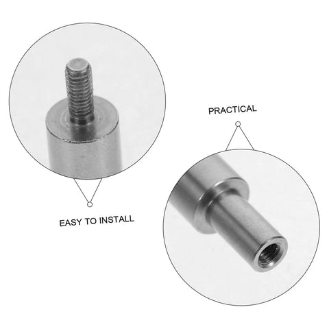 Close-up view of Locking Knife Handle Rivets Kit Pro Grade Two Piece Durable Stainless Steel Fasteners showing installation tips.