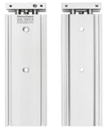 Dual Rod Pneumatic Cylinder 25mm Bore 150mm Stroke Guided Actuator With Magnet PT One Eighth Port Double Acting High Thrust Built For Heavy Duty Non Rotating Slide Bearing Precision Industrial Automation Component, front view.