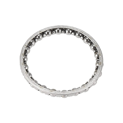 4 Pack Bicycle Ball Bearing Retainer Cage Set For Cranks And Wheel Bearings, 40mm Outer Diameter, 33.5mm Inner, 22 Balls, Durable Steel Replacement Part