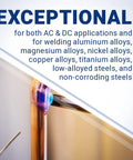 10 Pack One Eighth Inch WL20 Two Percent Lanthanated TIG Welding Tungsten Electrodes With Blue Tips for versatile welding