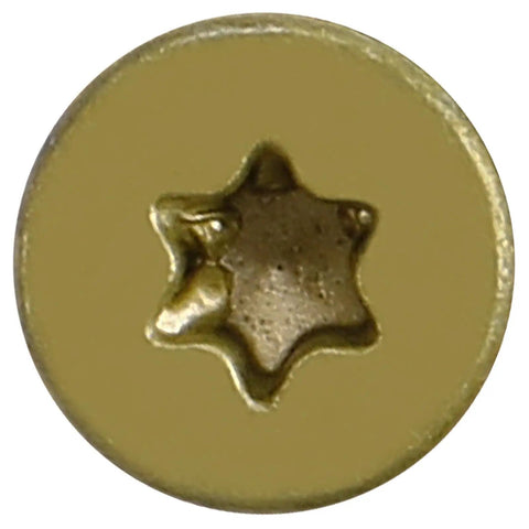 Heavy Duty Standard 14 X Three Quarter Inch Reamer Tek Screws Torx Star Drive close-up view showing star drive head.