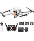 8K 360 Drone For Grownups Kids And Beginners Immersive Flying With Point-To-Fly Motion Control And Obstacle Avoidance Ultra Lightweight 249g Foldable Design Deep Track Auto Return 10Km Range Auto Edit Infinity Bundle With Propeller Guards, showing drone, controller, batteries, and accessories.