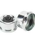 Trailer Wheel Bearing Dust Cap 2.44in OD With Rubber Plugs For 5200 6000 LB Boat Trailer Hubs Keeps Water Out And Dirt Away Easy Install