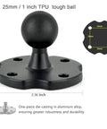 25mm TPU tough ball mount for Built Like A Tank Heavy Duty Camera Wall Desk Mount With Dual Ball Heads And Full Rotation Aluminum Alloy Rig.