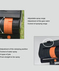 Control details of 16 Hole Oscillating Lawn Sprinkler With Automatic Swing Four Spray Modes For Garden Yard Farm
