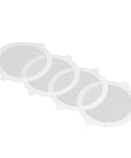 Saluaqui Fiberglass Shower Drain Hair Catcher 50pcs 11cm (50 Pieces) in white mesh design effective for hair trapping