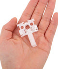 Dead Simple And Tough Vertical Blind Replacement Parts With Slick Pull Pulleys Plus Quick Fix Carrier Kits For Window Curtain Wands and sturdy white plastic carrier in hand.