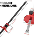 Product dimensions of Pro Level Euro Wheel Marking Gauge For Woodworking Featuring Laser Engraved Inch And Millimeter Dual Scales CNC Aluminum Scribing Tool.