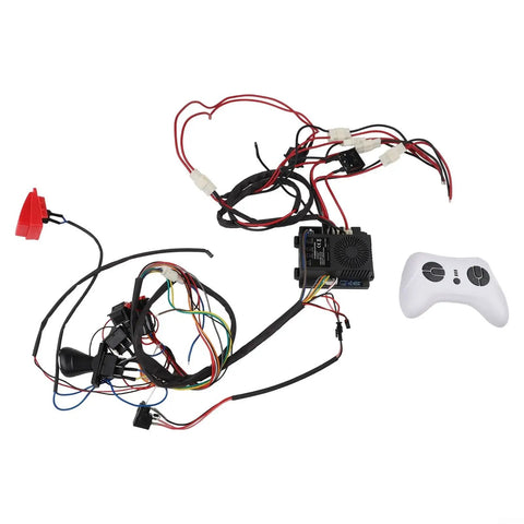 24V Wiring Harness Conversion Kit With 2.4G Remote and Switch Box for Kids Ride On Toys, features plug-and-play setup.